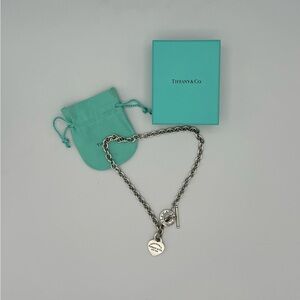 Tiffany & Co, Sterling Heart Tag Toggle
Necklace 16"